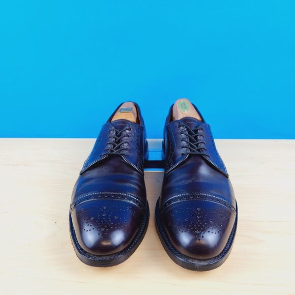 Allen Edmonds Sanford‎ USA Made Mens Size 10 Calfskin Cap Toe Dress Shoes 5277 main image 2